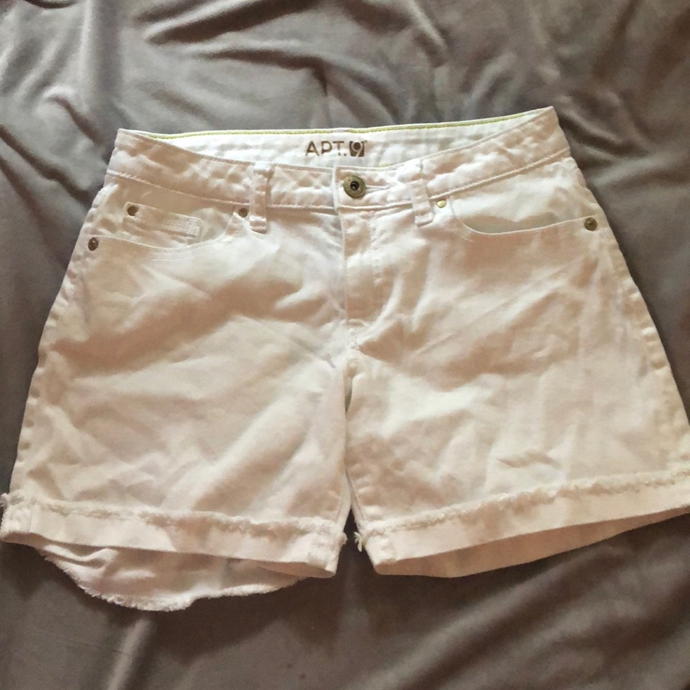 Cotton White Shorts